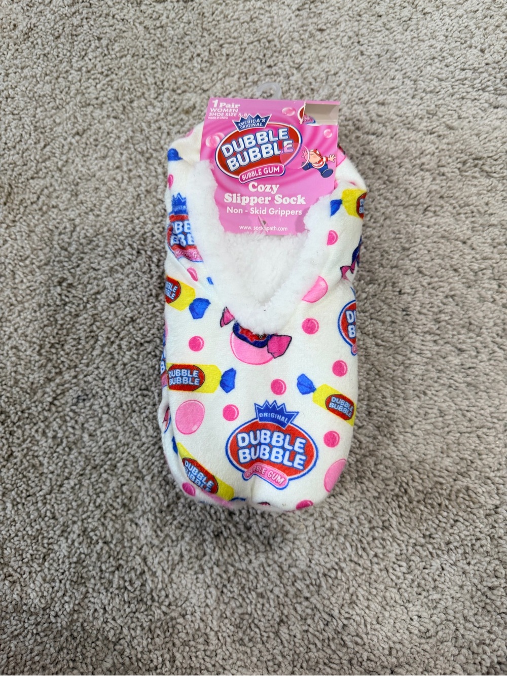 Cozy Pink Slipper Socks for Women